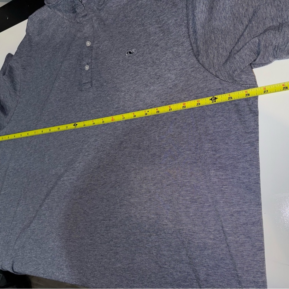 Vineyard Vines men’s Edgartown Polo Grey XXL Pima Cotton Polyester - Picture 4 of 8